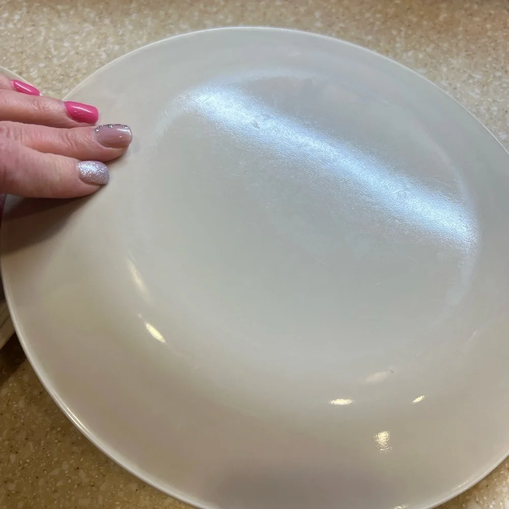 2 Vintage Corelle Dinner plates Rose Pattern